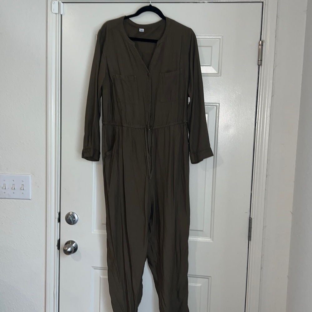Army green jumpsuit